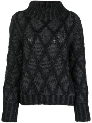 Pletený kockovaný sveter s vzorom argyle Fabiana Filippi