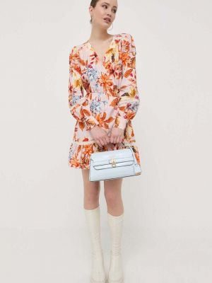Sukienka mini Guess pomarańczowa