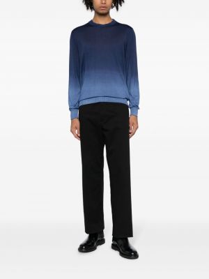 Sweter gradientowy Kiton niebieski
