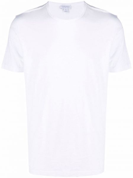 Памучна тениска Sunspel бяло