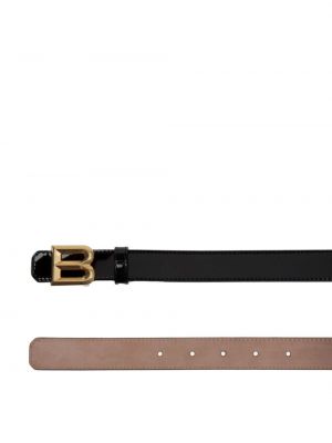 Ceinture en cuir à boucle Bally noir