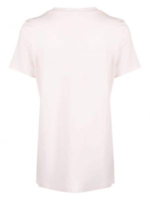 Bavlněné tričko Hanro růžové