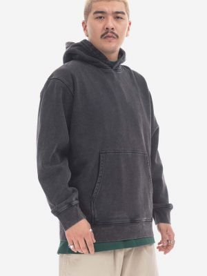 Pamučna hoodie s kapuljačom Taikan crna