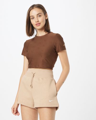 Tričko Nike Sportswear hnedá
