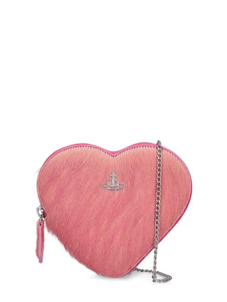 Bolsa de hombro de cuero con corazón Vivienne Westwood