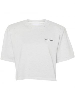 Bavlněné tričko s oděrkami Halfboy