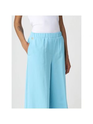 Pantalones de cuero Manila Grace azul