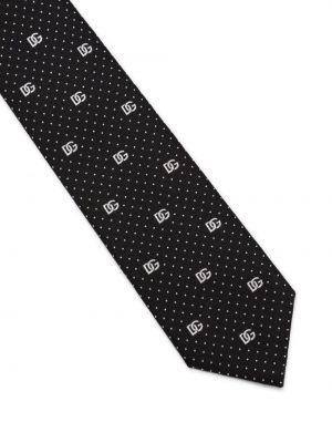 Taškuotas šilkinis kaklaraištis Dolce & Gabbana