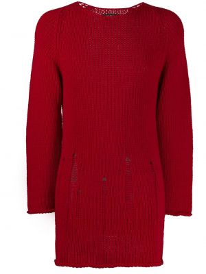 Oversize пуловер Comme Des Garçons Pre-owned червено