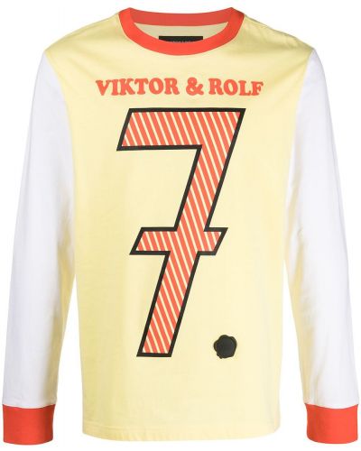 Camiseta con estampado Viktor & Rolf amarillo