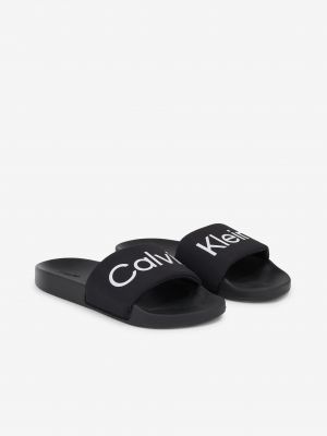 Šľapky Calvin Klein čierna