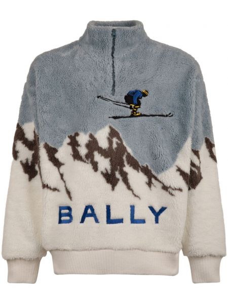 Siuvinėtas fliso džemperis Bally