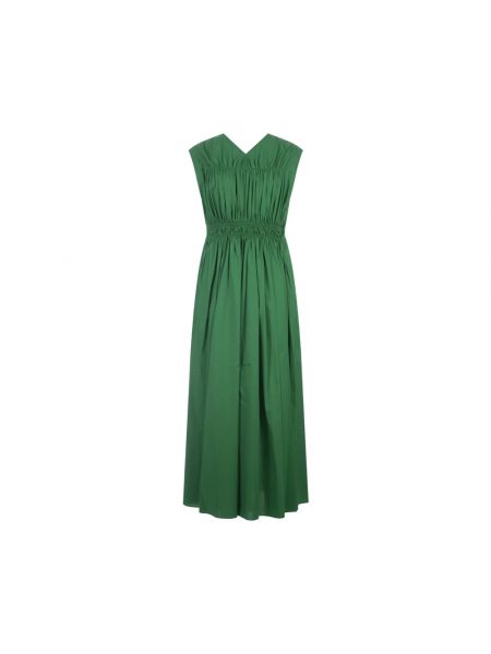 Vestido midi de algodón Diane Von Furstenberg verde