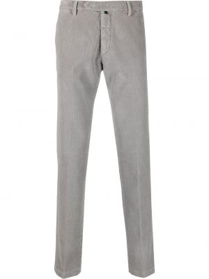 Chino панталони от рипсено кадифе slim Borrelli сиво