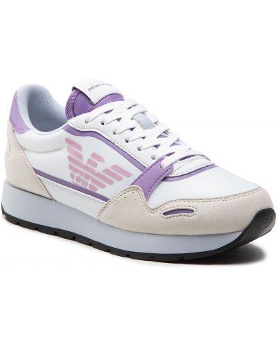 Sportcipő Emporio Armani - X3X058 XN313 S122 Op.Whi/Lilla/Grigio - fehér