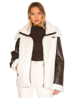 Kurtka skórzana Unreal Fur - Biały
