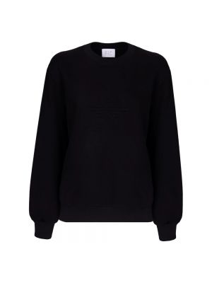 Oversize sweatshirt mit rundhalsausschnitt mit stickerei Mvp Wardrobe schwarz