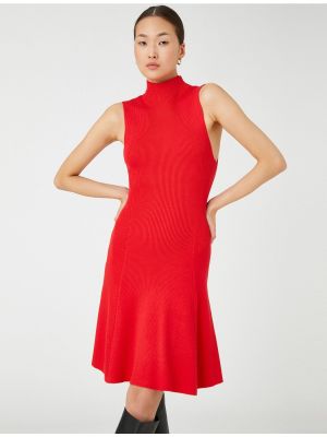 Sukienka mini bez rękawów Koton czerwona