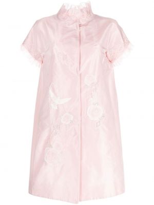 Palton cu broderie de mătase Shiatzy Chen roz