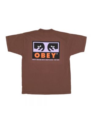 Koszulka Obey brązowa