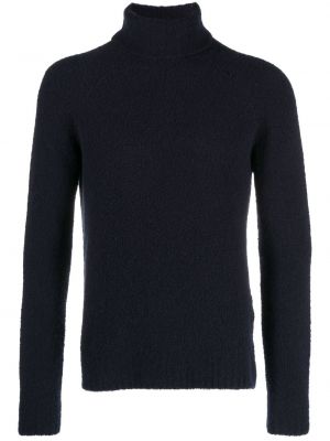 Плетен пуловер Moorer синьо