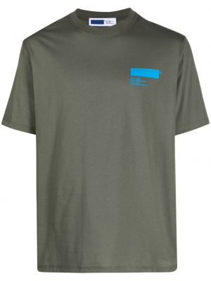 Памучна тениска с принт Affix зелено