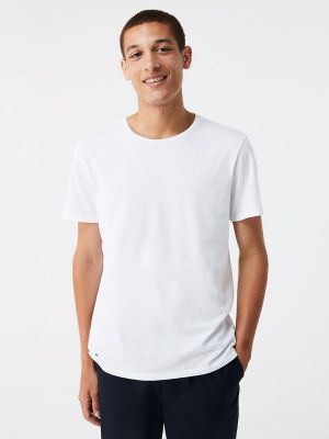 Camiseta de algodón de cuello redondo Lacoste