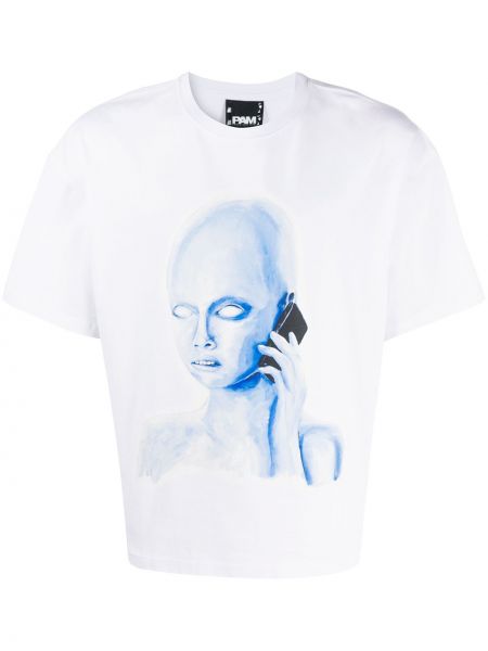 T-shirt z printem Perks And Mini, biały