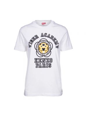Koszulka w tygrysie prążki Kenzo biała