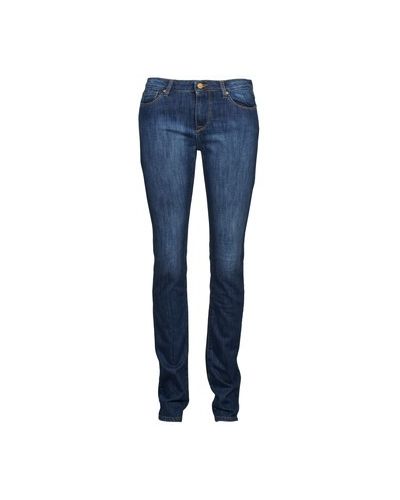 Niebieskie proste jeansy Acquaverde