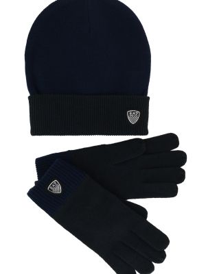 Синие перчатки Ea7