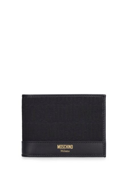 Žakárová peněženka Moschino černá