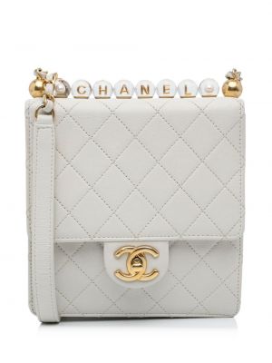 Rankinė per petį su perlais Chanel Pre-owned