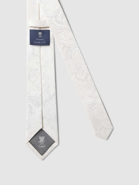 Jedwabny krawat z wzorem paisley Prince Bowtie