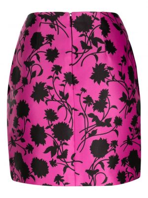 Vunena suknja s cvjetnim printom s printom Versace