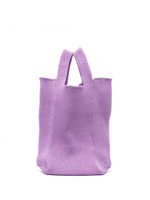 Strick shopper handtasche A. Roege Hove lila