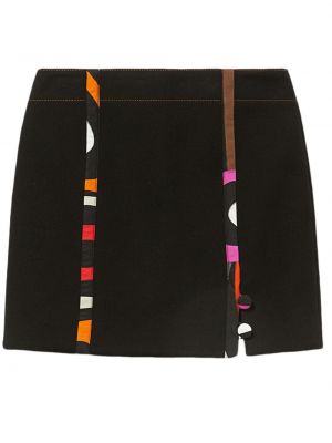 Spódnica z nadrukiem w abstrakcyjne wzory Pucci czarna