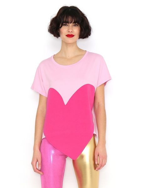 Camiseta sin mangas con corazón Agatha Ruiz De La Prada rosa