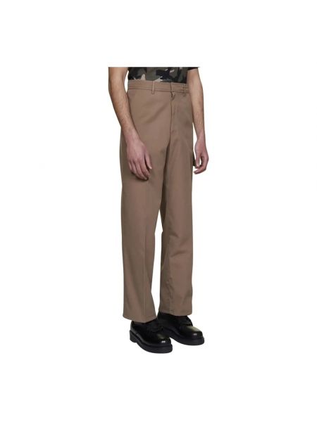 Pantalones de algodón Valentino marrón
