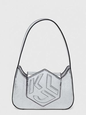 Kézitáska Karl Lagerfeld Jeans ezüstszínű