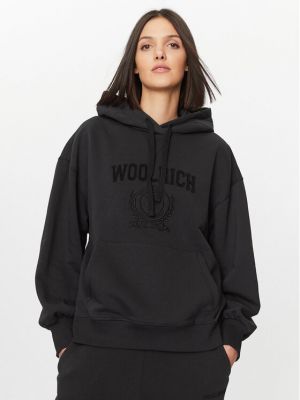 Džemperis su gobtuvu Woolrich juoda