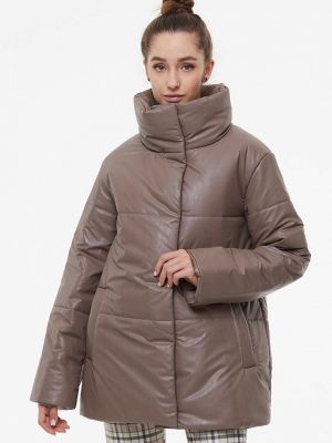 Утепленная демисезонная куртка Vamponi коричневая