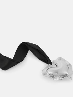 Ogrlica s uzorkom srca Nina Ricci crna
