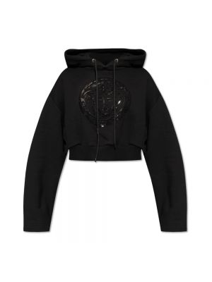 Pailletten hoodie Versace schwarz