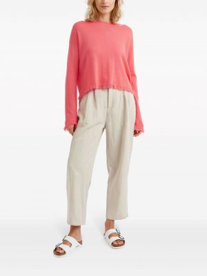 Pullover mit rüschen mit rundem ausschnitt Chinti & Parker pink