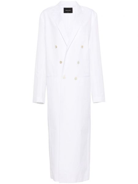 Μακρύ παλτό Fabiana Filippi λευκό