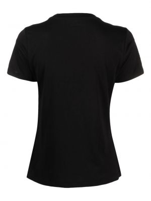 Kokvilnas t-krekls Dkny melns