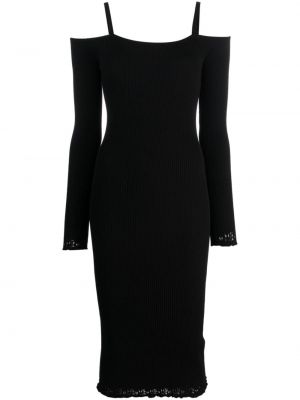Φόρεμα με δαντέλα Blumarine μαύρο