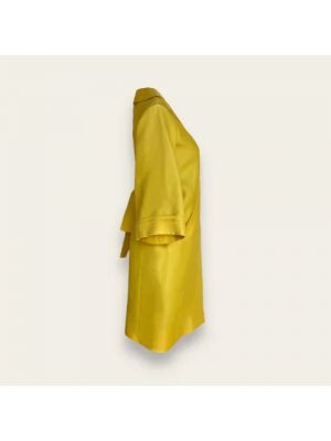 Abrigo de seda Gucci Vintage amarillo