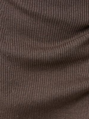 Robe longue en soie en viscose en tricot Peter Do